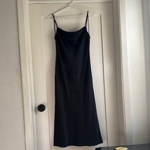 Express Blue Spaghetti Strap Slip Maxi Dress